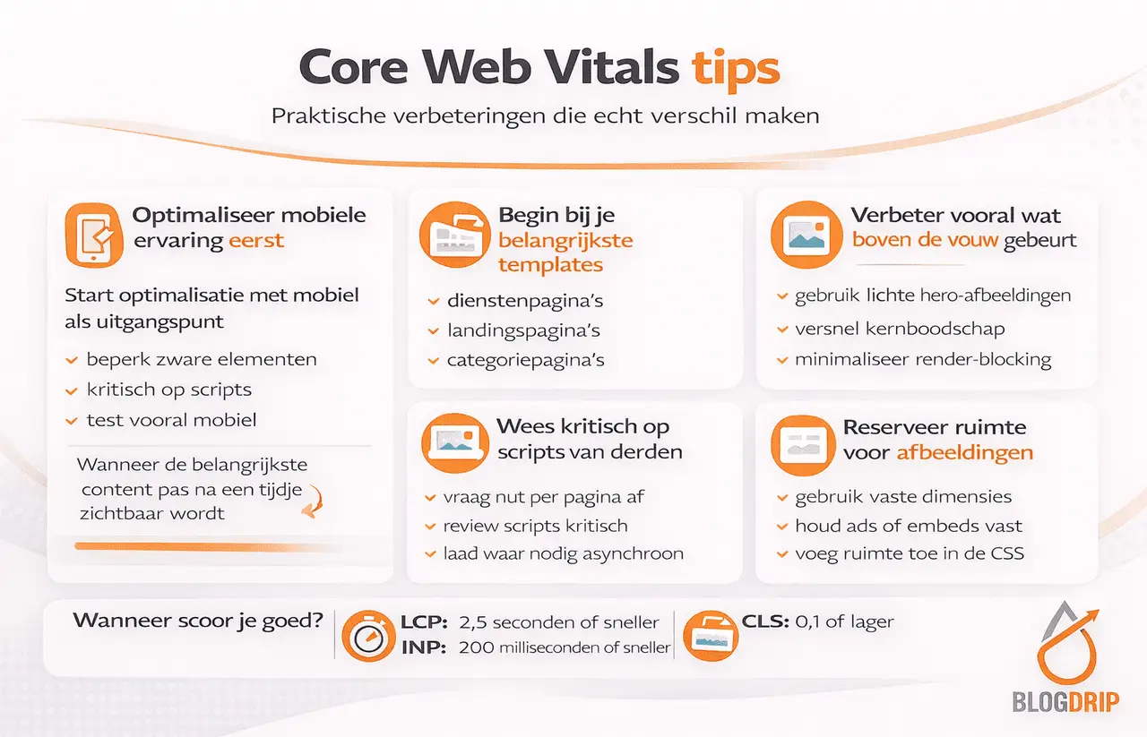 Core Web Vitals tips
